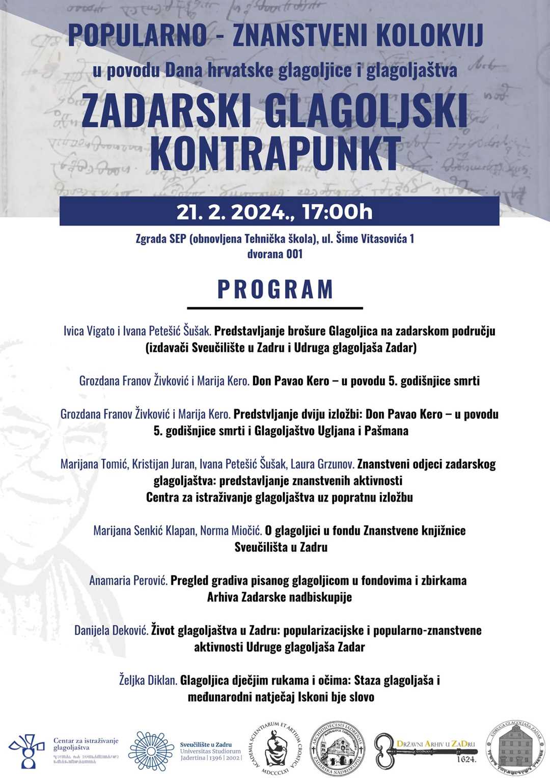 Znanstveno-popularni kolokvij Zadarski glagoljski kontrapunkt